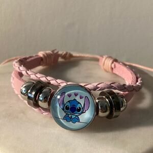 Stitch charm braid adjustable bracelet